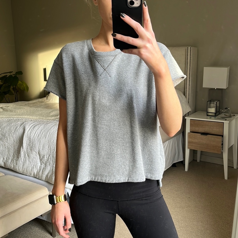 Gray Crew neck